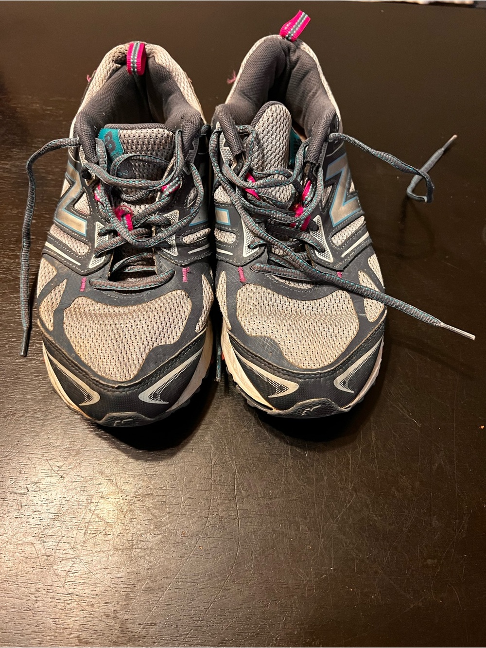 New Balance Gray Teal Sneakers with Pink Highlights SIZE 9
